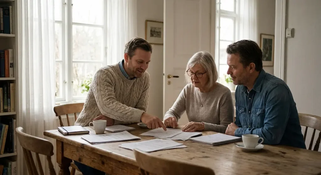 A probate attorney advising a family about a case